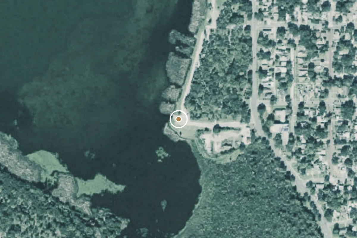 Aerial view of Lake Maggiore Park Boat Ramp