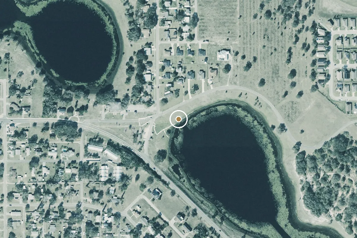 Aerial view of Lake Marie Public Boat Launch (Not Paved)
