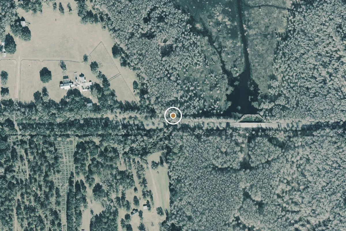 Aerial view of Lake Miccosukee South Public Boat Ramp (Smaller Boats)
