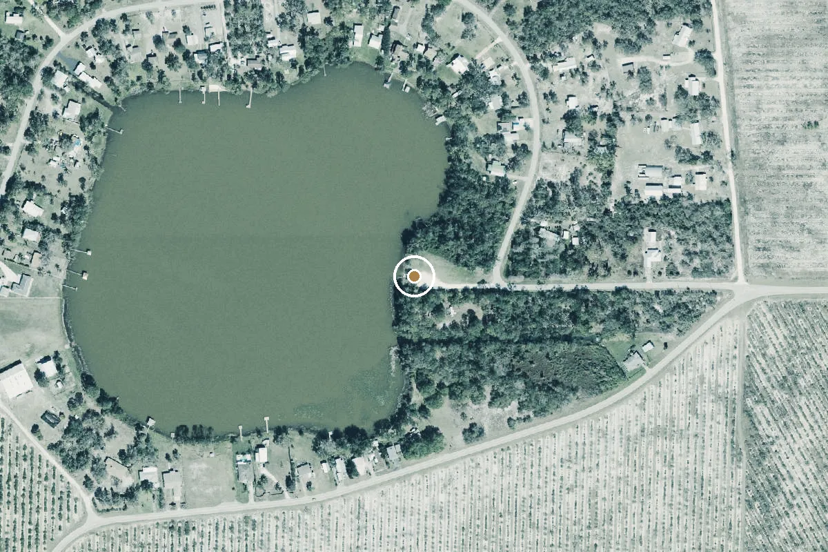 Aerial view of Lake Persimmon Public Boat Ramp