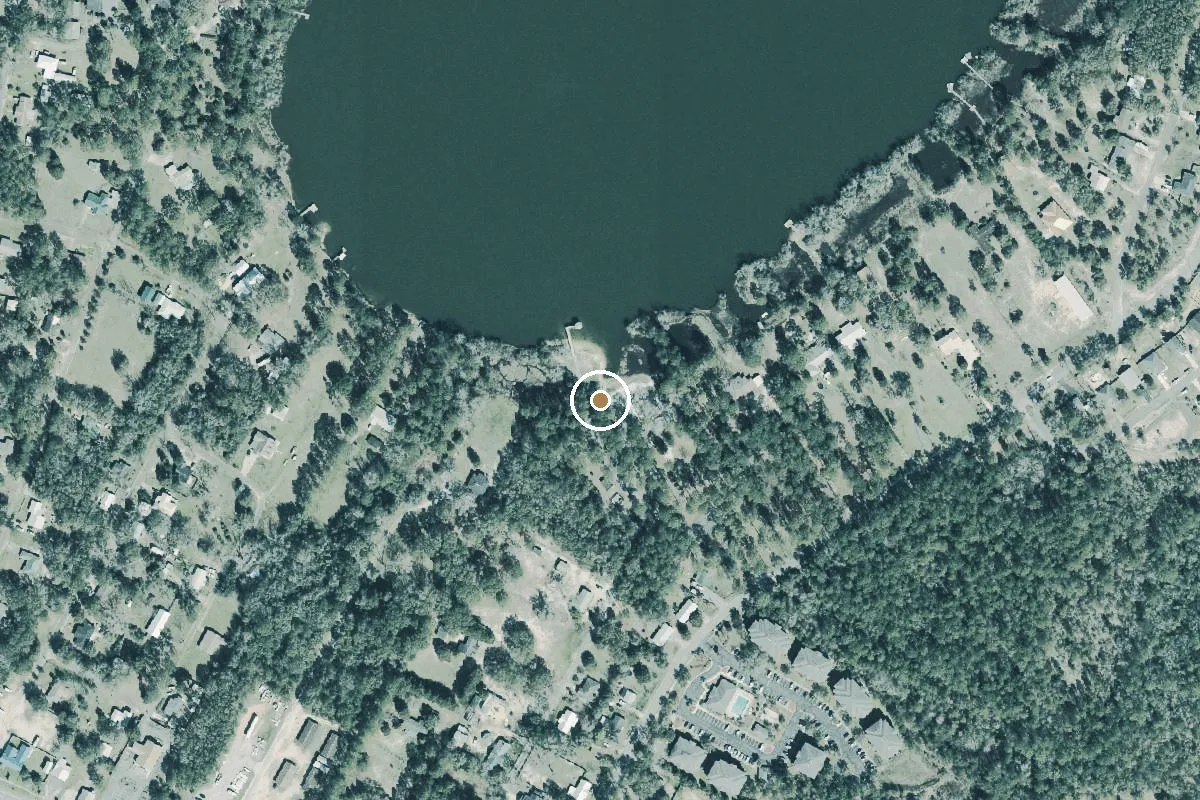 Aerial view of Lake Stanley Park Boat Ramp