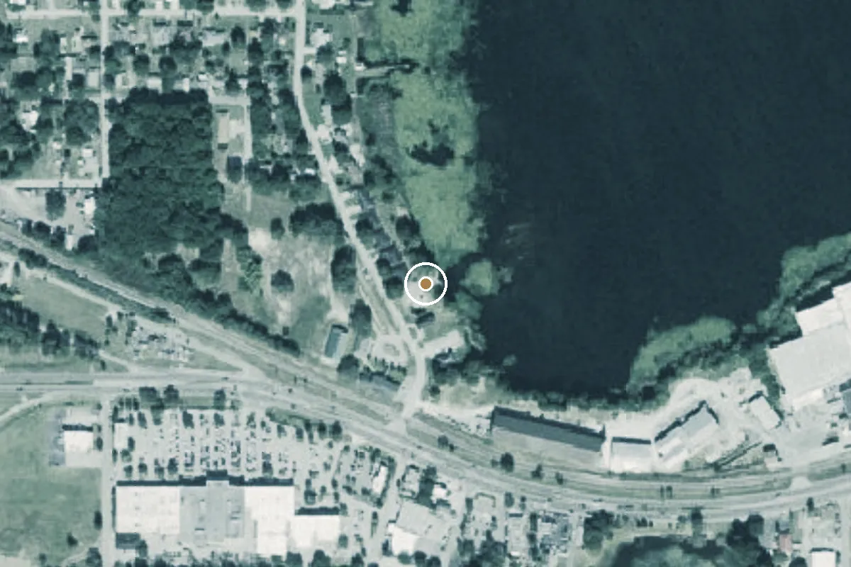 Aerial view of Lake Tracy Public Boat Ramp