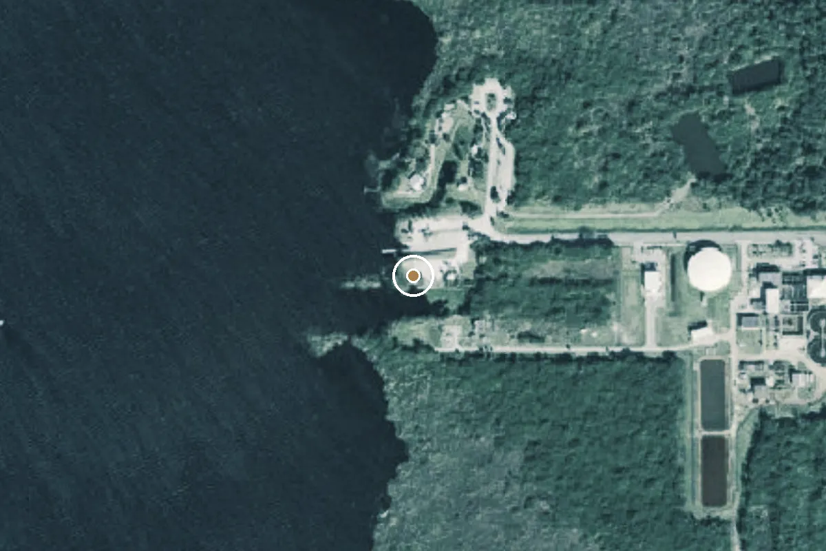 Aerial view of Lake Washington Park Airboat Ramp