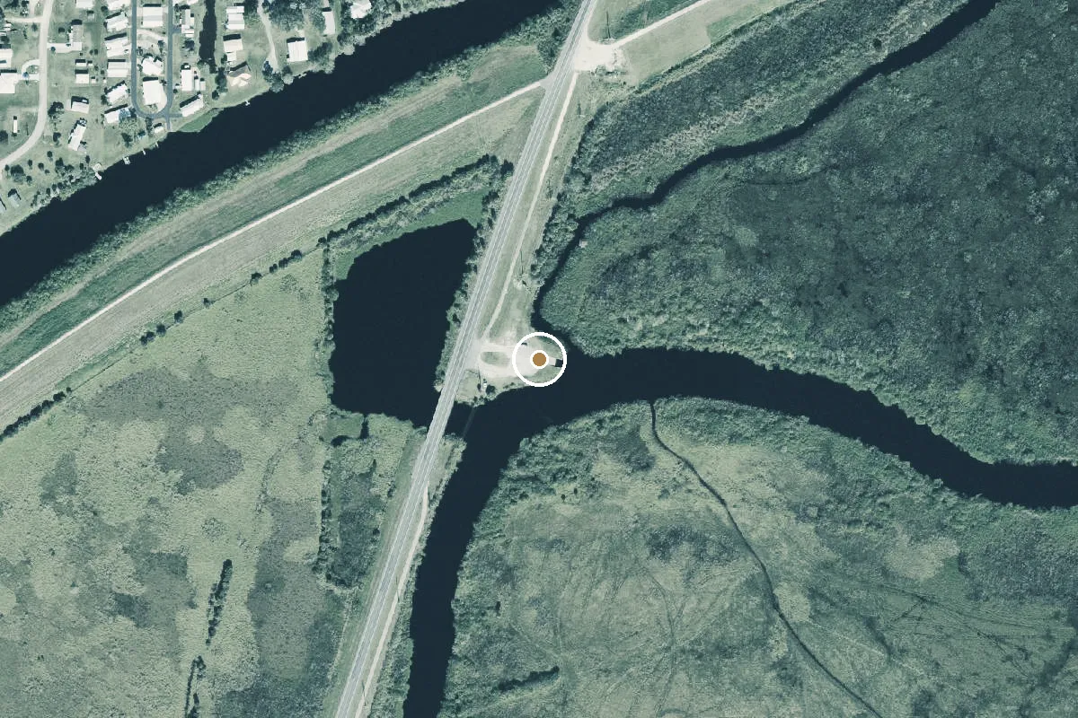 Aerial view of Lakeport Boat Ramp