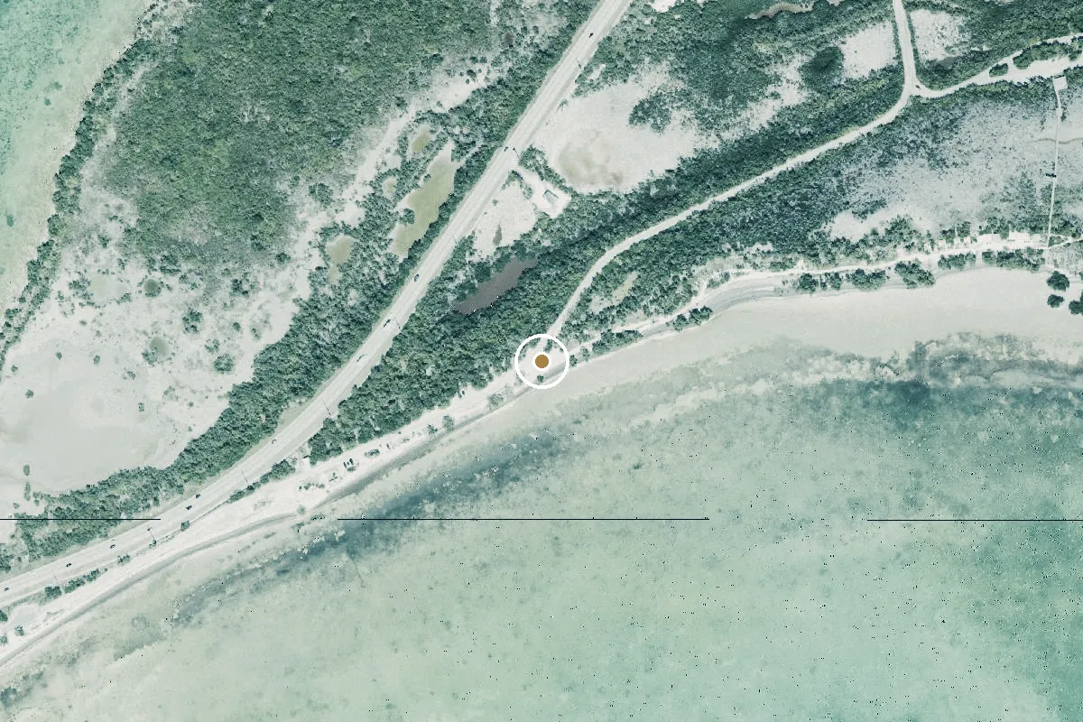 Aerial view of Long Key State Park - Kayak Beach