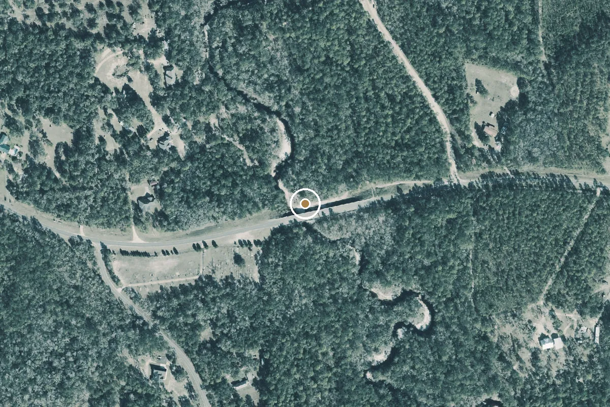 Aerial view of Lost Creek Kayak Trail Take-Out
