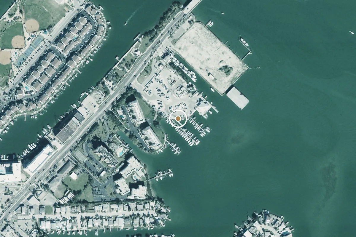 Aerial view of Madeira Beach Municipal Marina