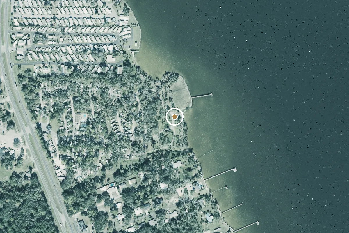 Aerial view of Manatee Hammock Campground and Park Non-Motorized Launch