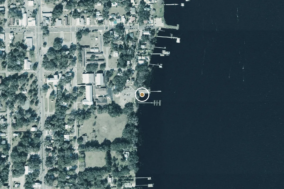 Aerial view of Margary Neal Nelson Sunrise Park and Boat Ramp