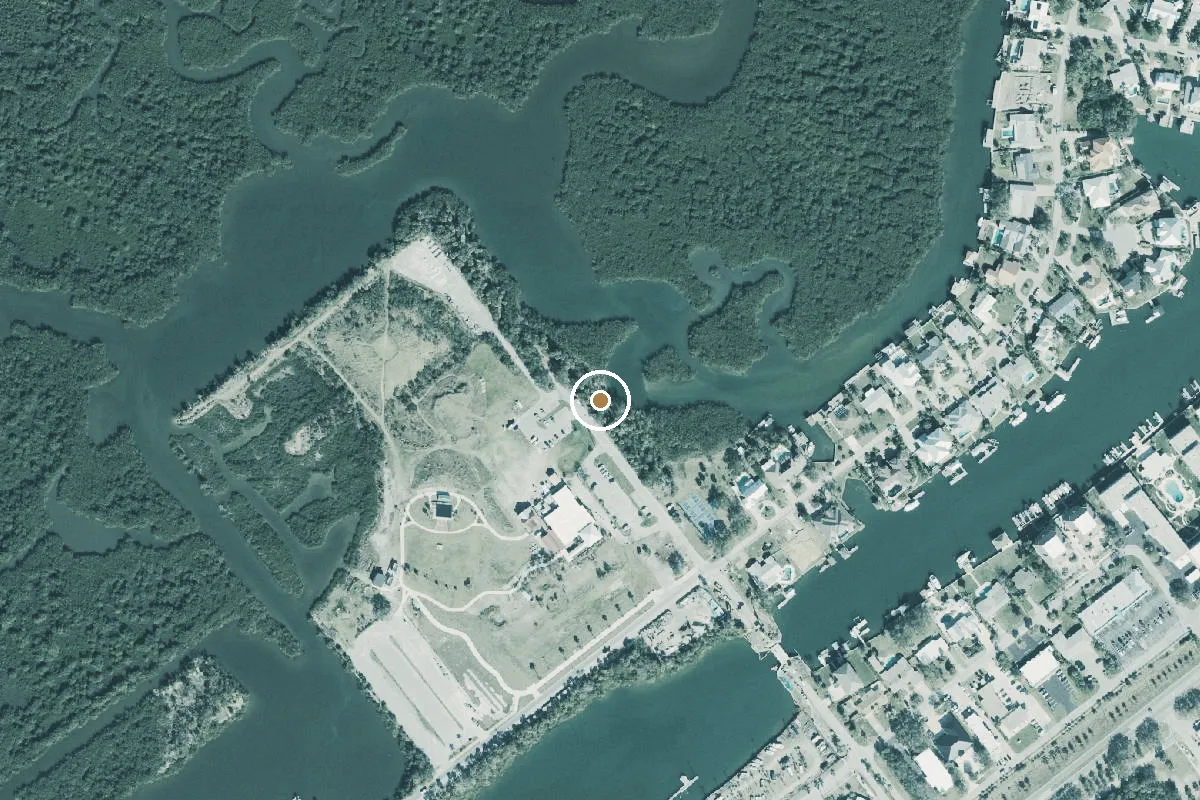 Aerial view of Marine Discovery Center Kayak Launch