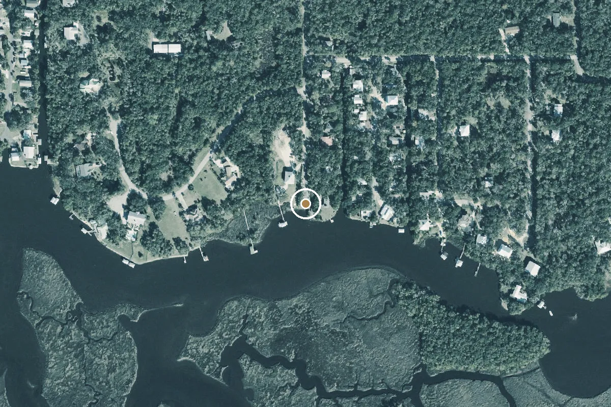 Aerial view of Mason Creek Public Boat Ramp