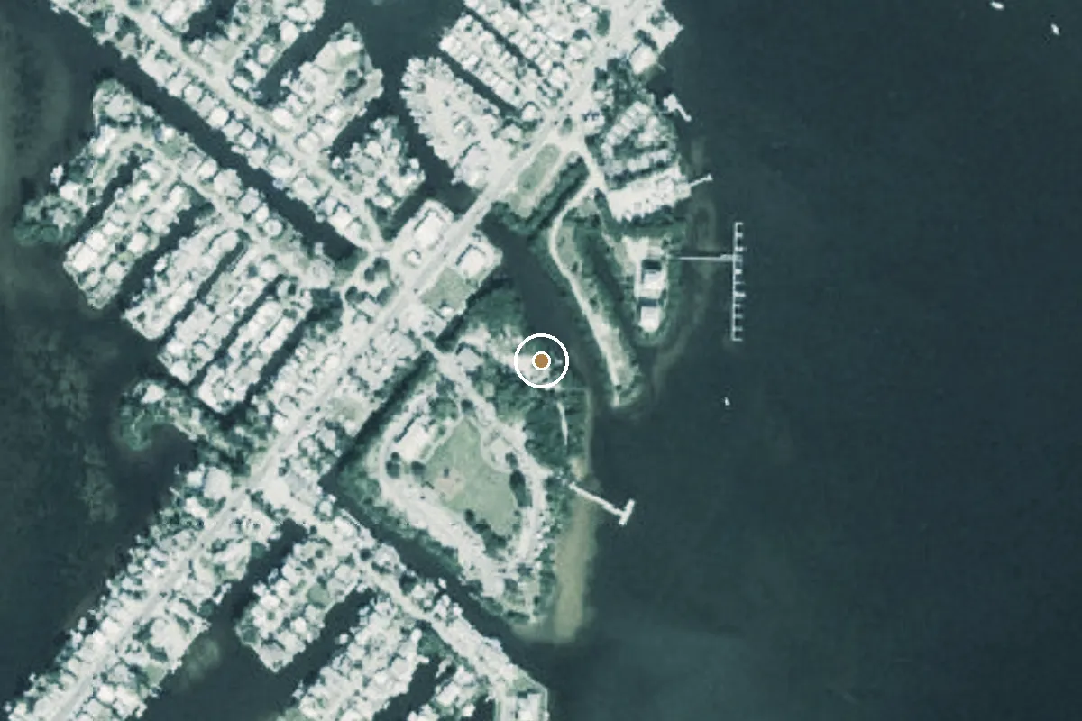 Aerial view of Matlacha Park Paddlecraft Launch