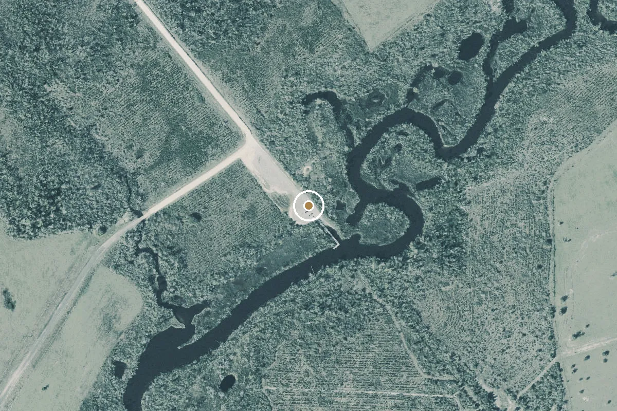 Aerial view of Maude Holmes Public Boat Ramp at Sandy Creek
