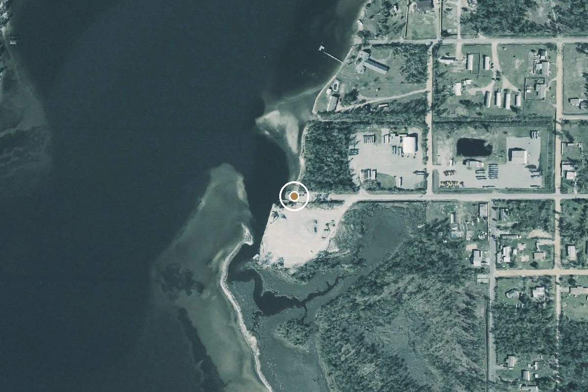 Aerial view of McKenzie Road Public Boat Ramp