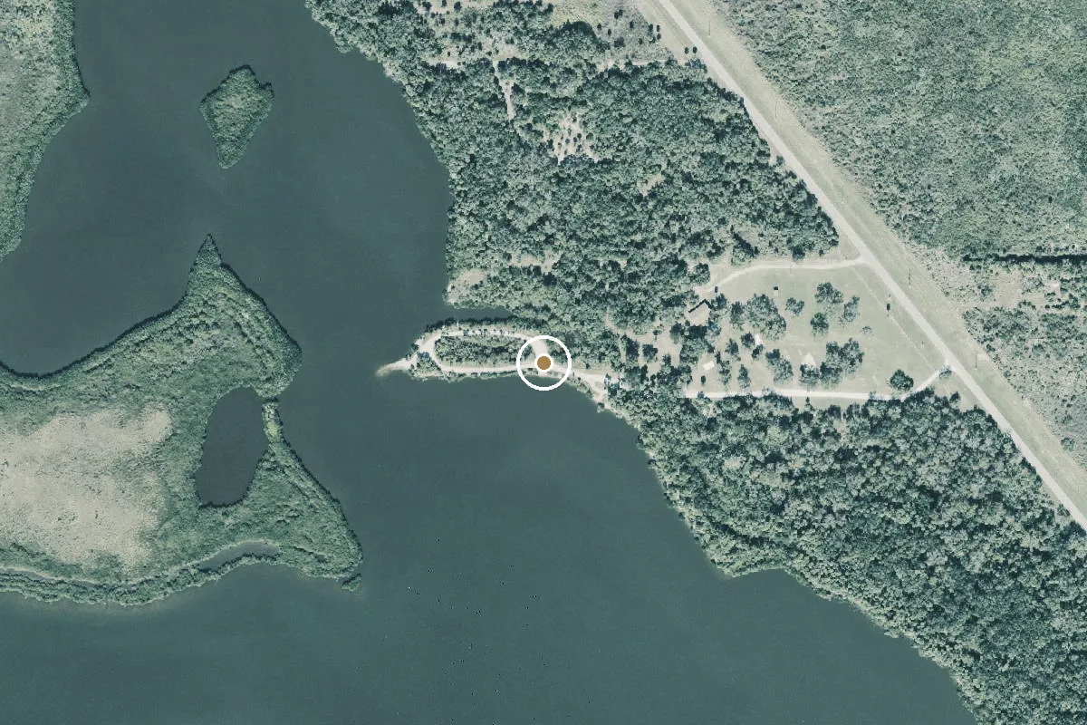 Aerial view of Merritt Island National Wildlife Refuge - Dummit Cove Canoe Launch (Sendler Education Outpost)