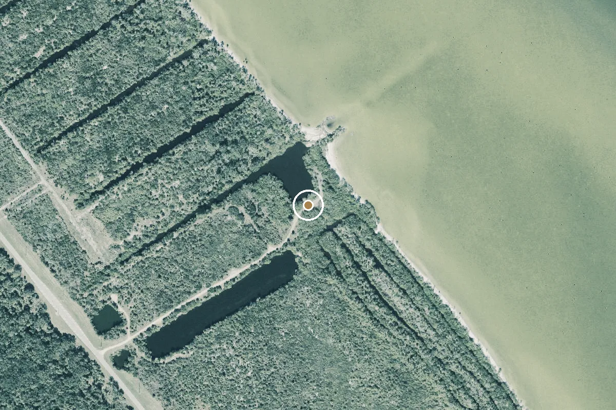 Aerial view of Merritt Island National Wildlife Refuge - Scherry Canal Primitive Launch