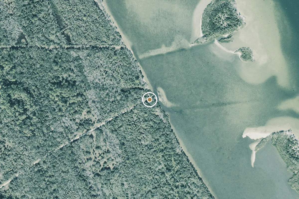Aerial view of Merritt Island National Wildlife Refuge - WSEG Boat Ramp (Small Boats Only)