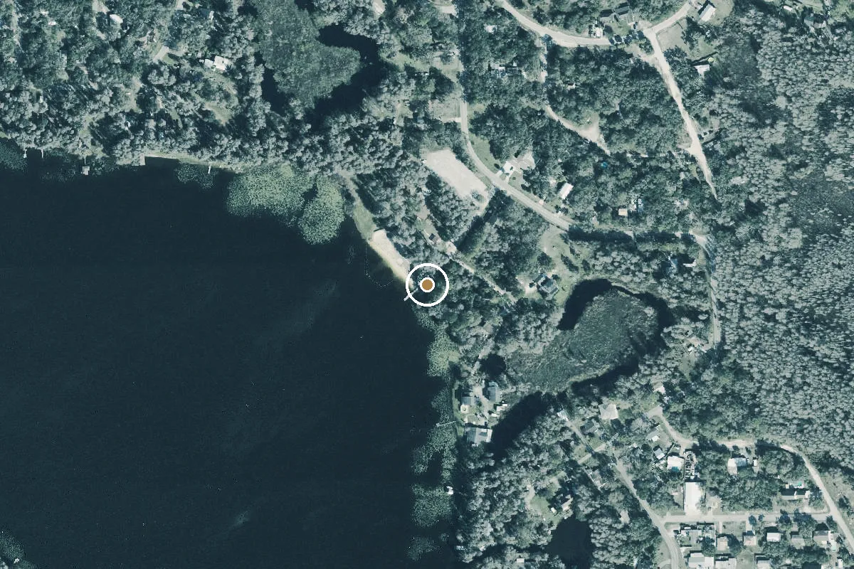 Aerial view of Moon Lake Park (Small Boats)