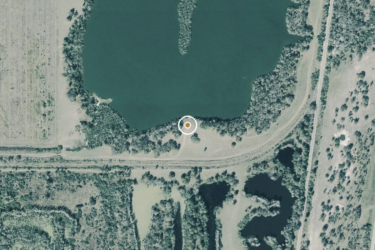 Aerial view of Mosaic Fish Management Area - Haul Road Pit Primitive Ramp (Special Restrictions Apply)