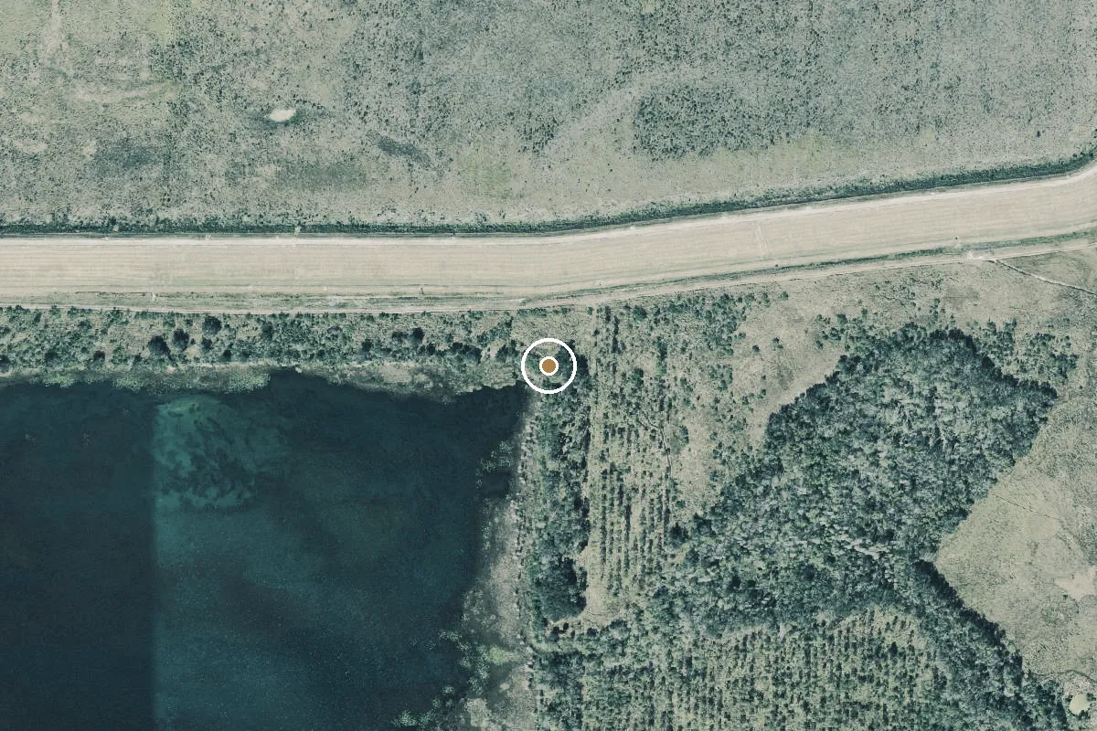 Aerial view of Mosaic Fish Management Area - LP 2 East Primitive Ramp (Special Restrictions Apply)