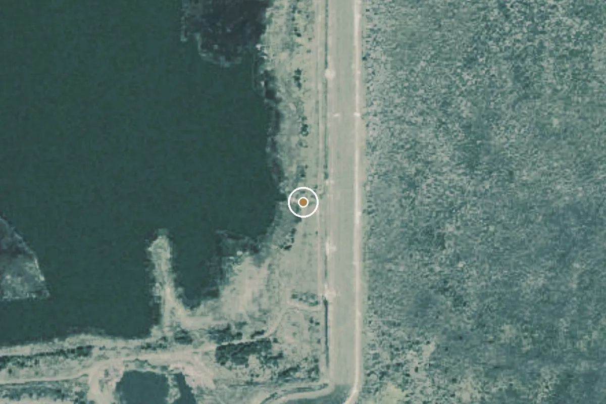 Aerial view of Mosaic Fish Management Area - S8 East Primitive Ramp (Special Restrictions Apply)