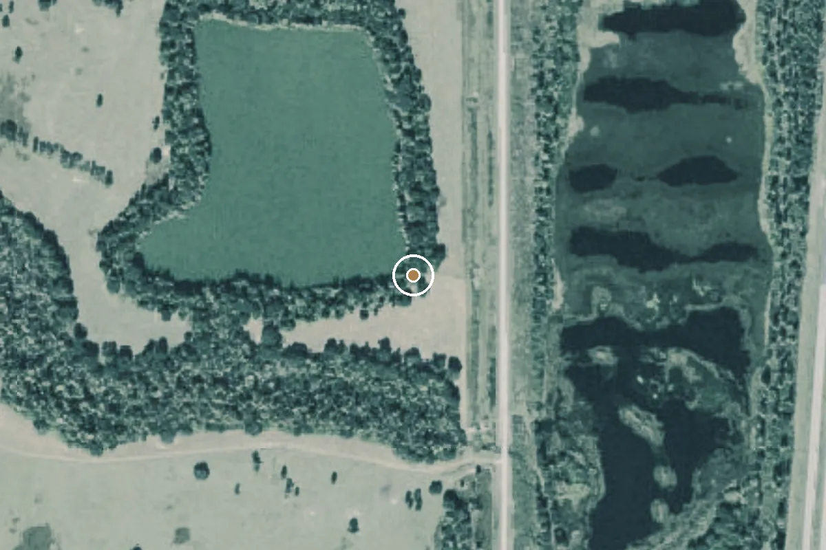 Aerial view of Mosaic Fish Management Area - SP 12 North Primitive Ramp (Special Restrictions Apply)