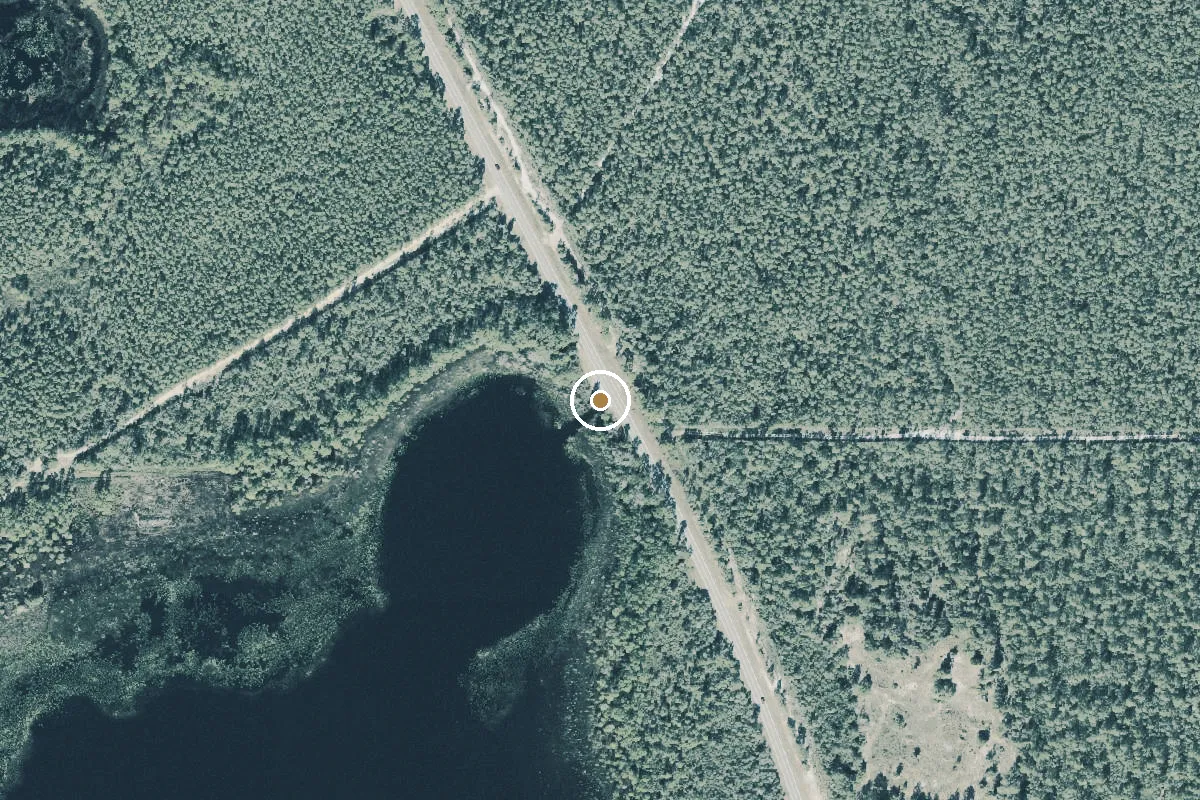 Aerial view of Ocala National Forest - Beakman Lake Public Boat Ramp