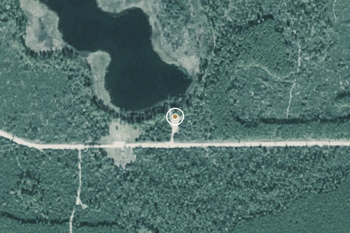 Aerial view of Ocala National Forest - Farles Prairie Recreation Area Primitive Boat Ramp