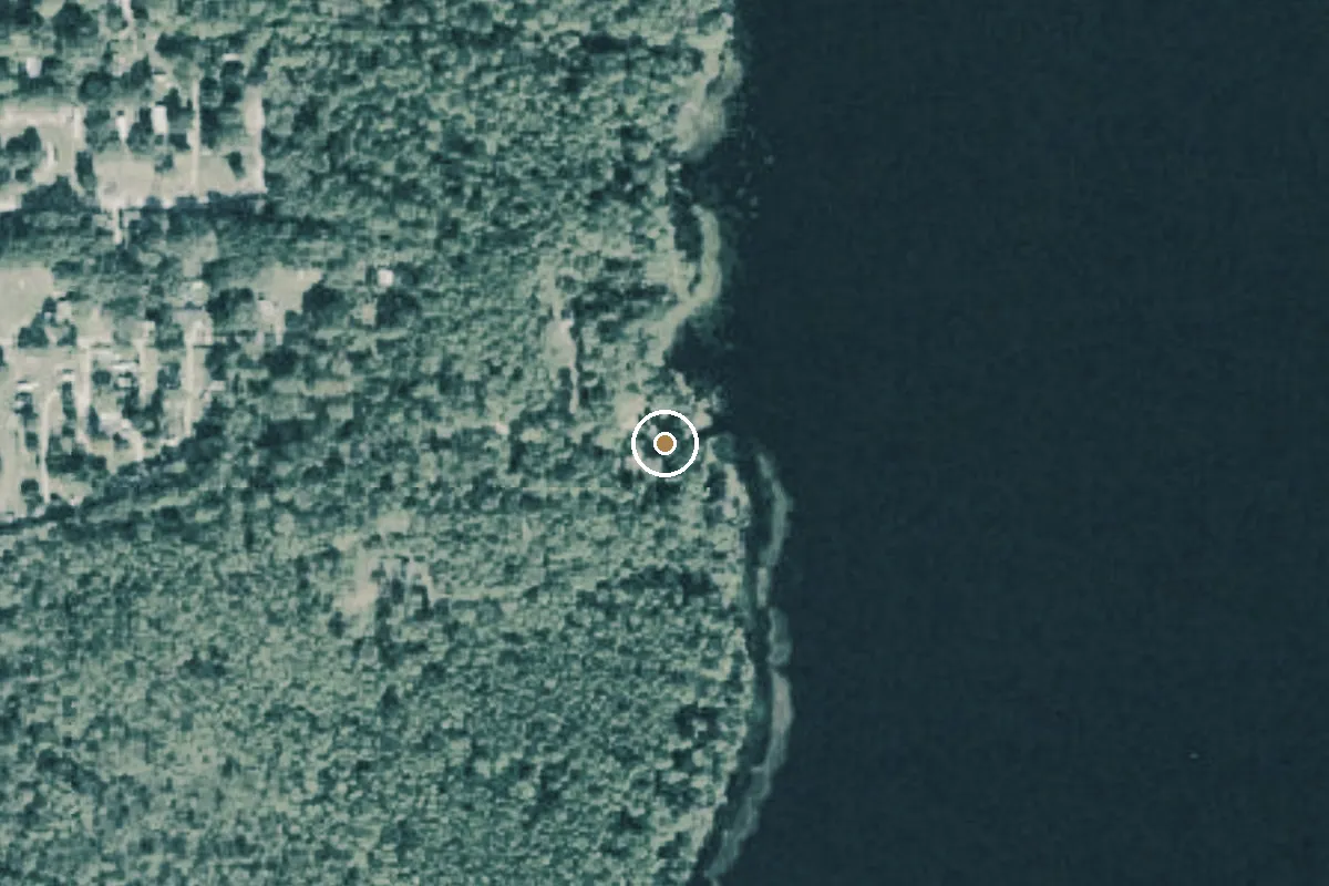 Aerial view of Ocala National Forest - Lake Dorr Recreation Area - Campground Ramp