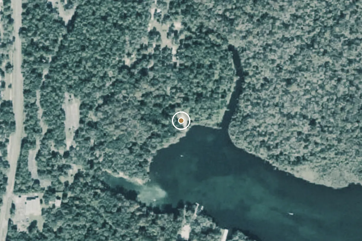 Aerial view of Ocala National Forest - Salt Springs Recreation Area Unimproved Boat Ramp