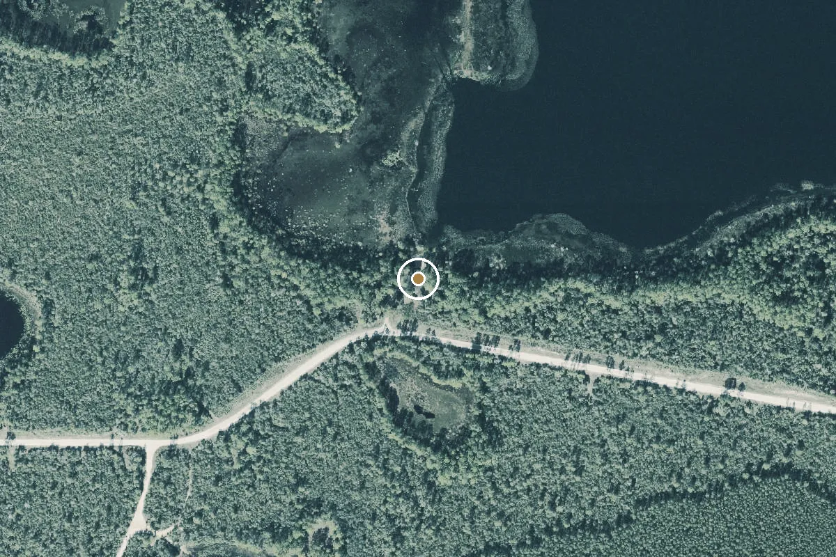 Aerial view of Ocala National Forest - Sellers Lake Primitive Boat Ramp