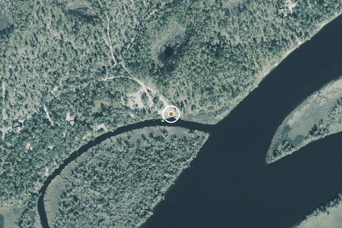 Aerial view of Ochlockonee River State Park - Accessible Boat Ramp and Kayak Launch