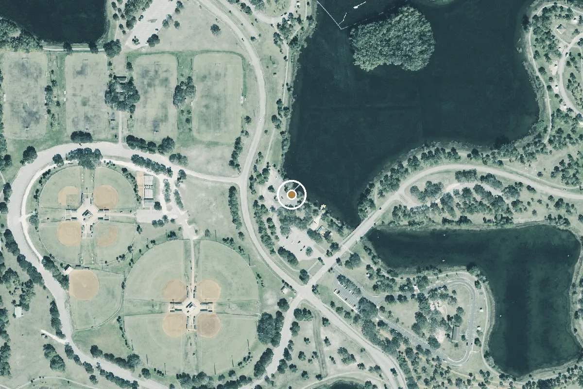 Aerial view of Okeeheelee Park North Non-Motorized Boat Launch