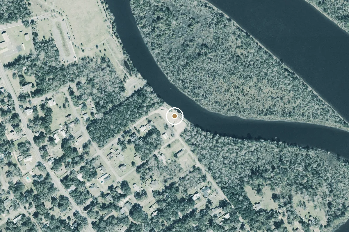 Aerial view of Oyster Pile Public Boat Ramp