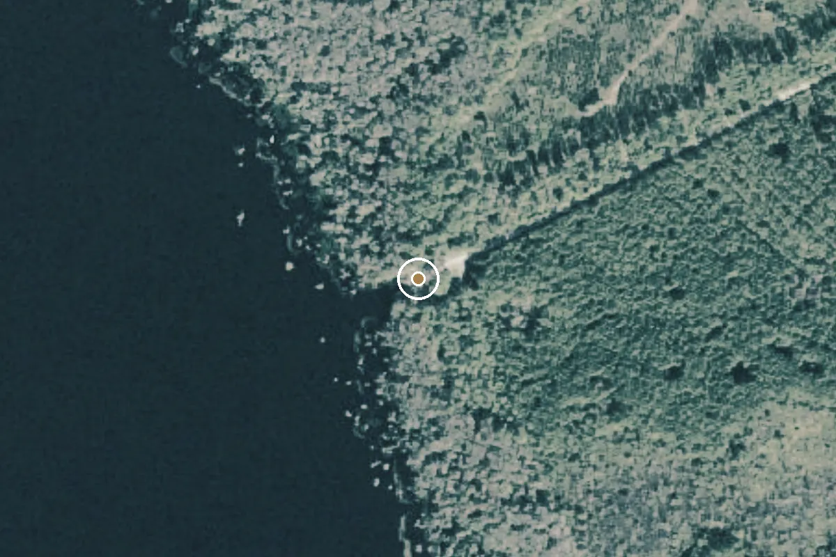 Aerial view of Palestine Lake Public Boat Ramp (Small Boats)
