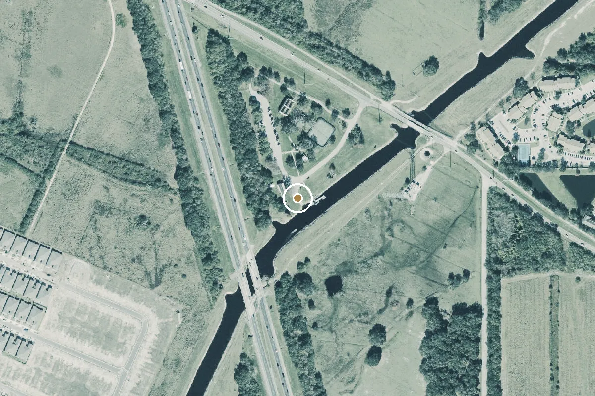 Aerial view of Partin Triangle Neighborhood Park