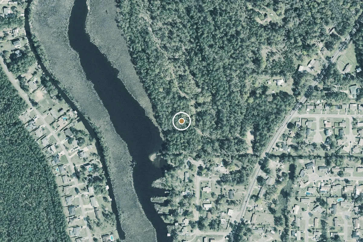 Aerial view of Perdido Bay Public Boat Ramp