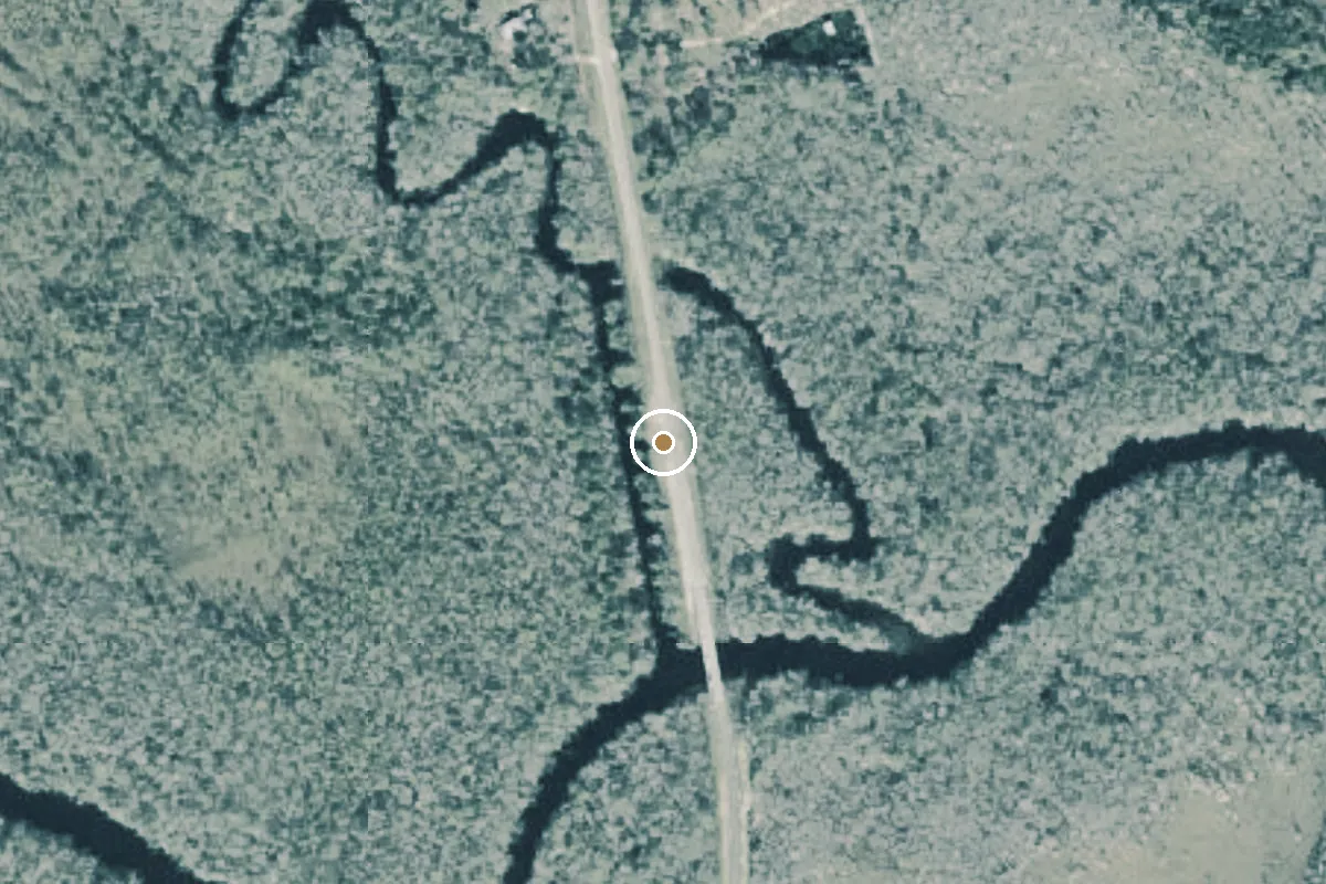 Aerial view of Pine Log Boat Ramp