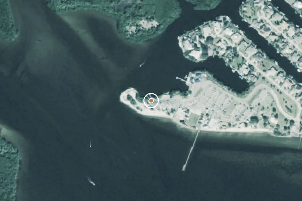 Aerial view of Port Charlotte Beach Park Boat Ramp