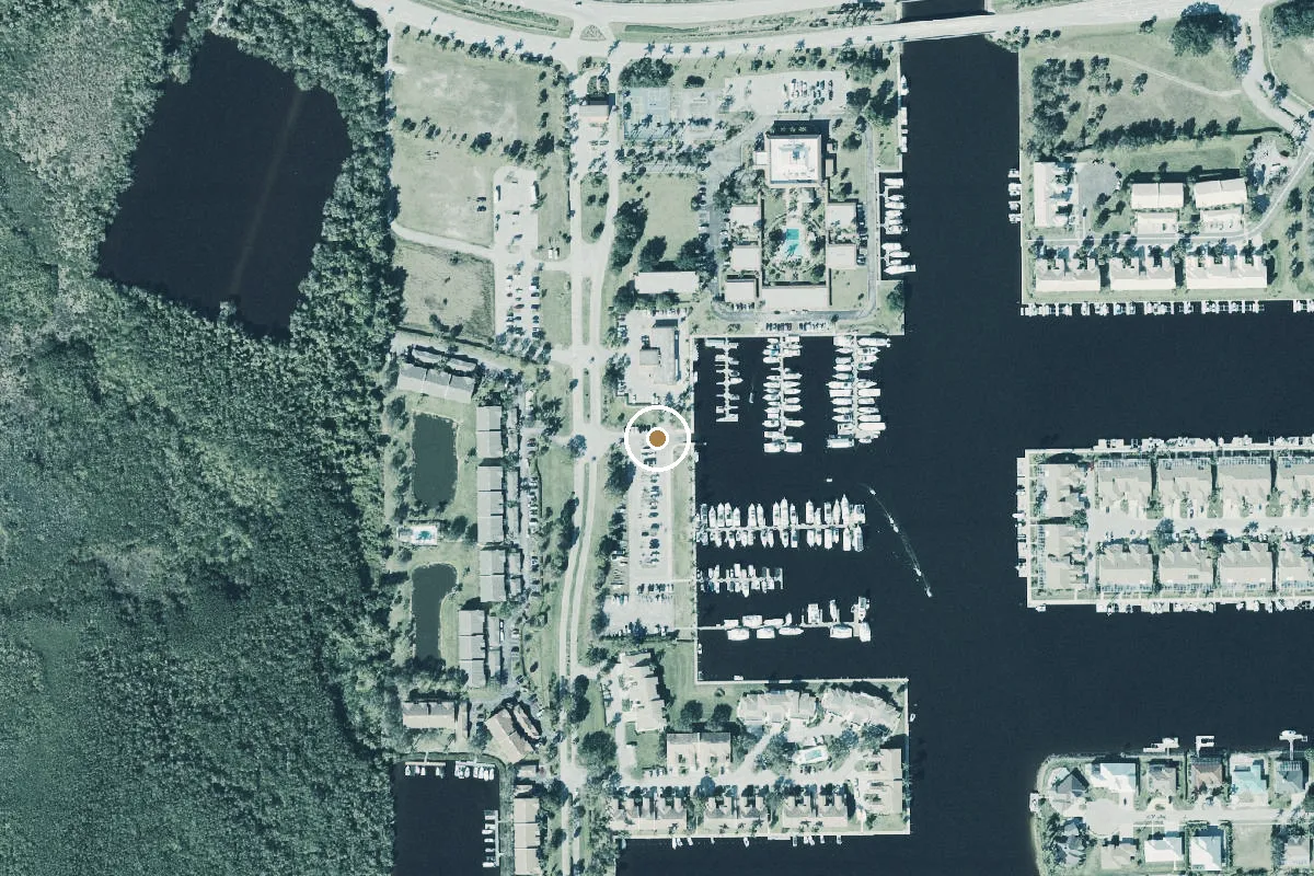 Aerial view of Port Of The Islands Marina