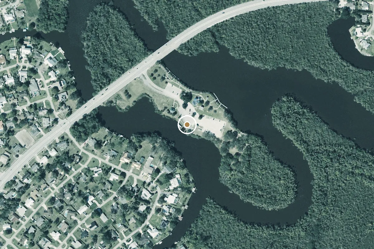 Aerial view of Port St. Lucie River Park Marina