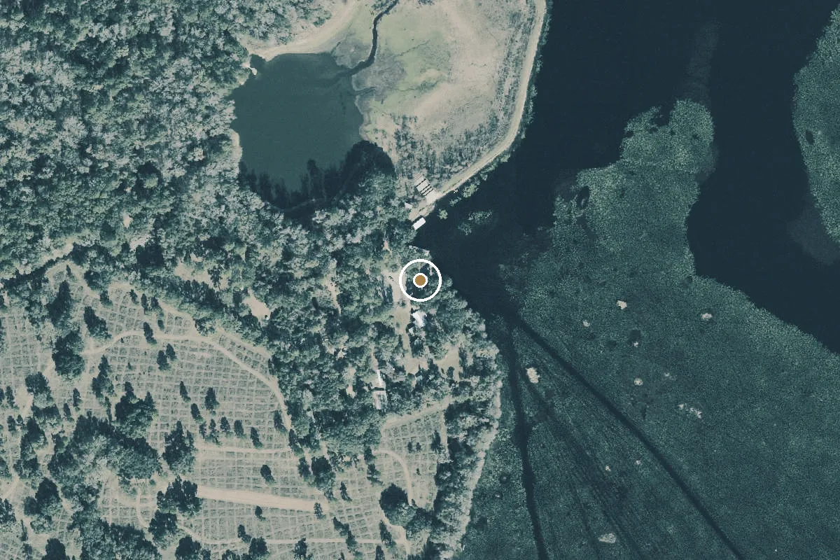 Aerial view of Reeves Landing