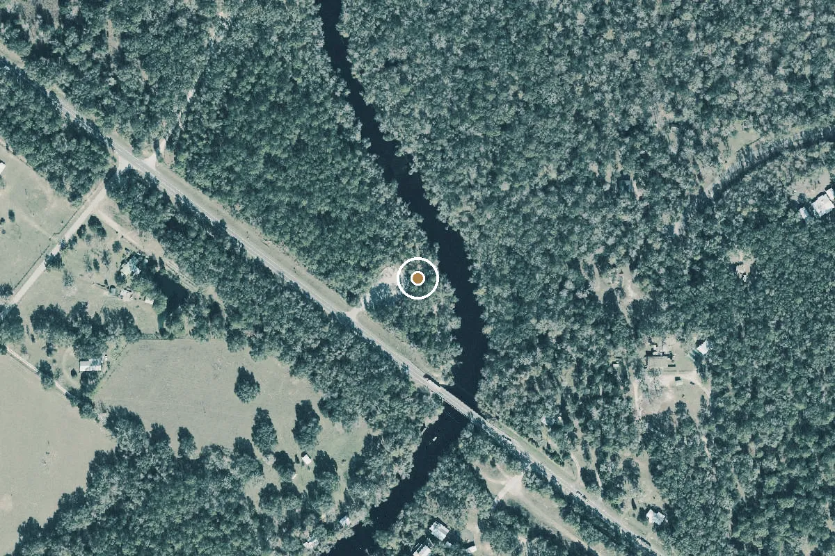 Aerial view of River Rise Boat Ramp on Highway 27