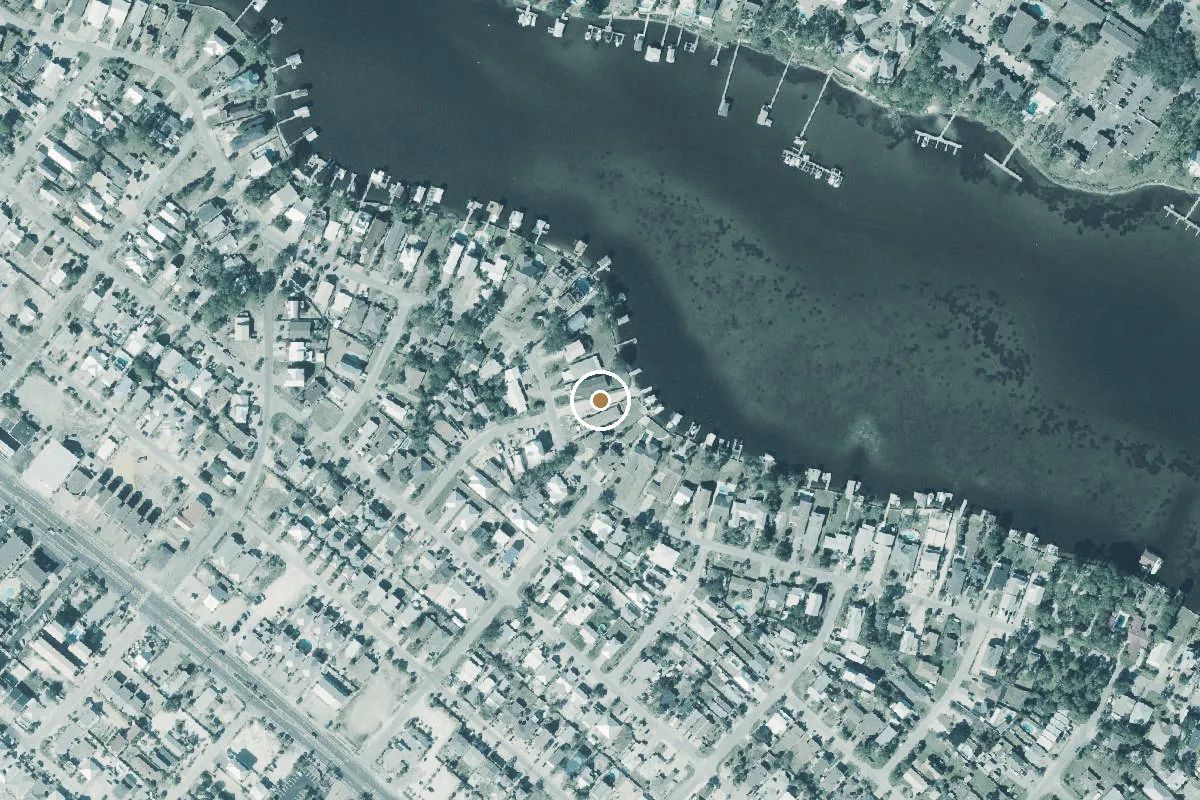 Aerial view of Safari Street Public Boat Ramp