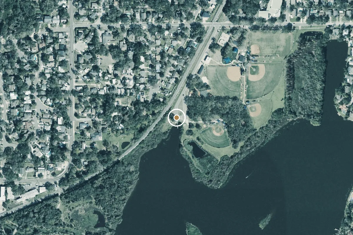 Aerial view of Safety Harbor City Park - Alligator Lake Small Boat Launch