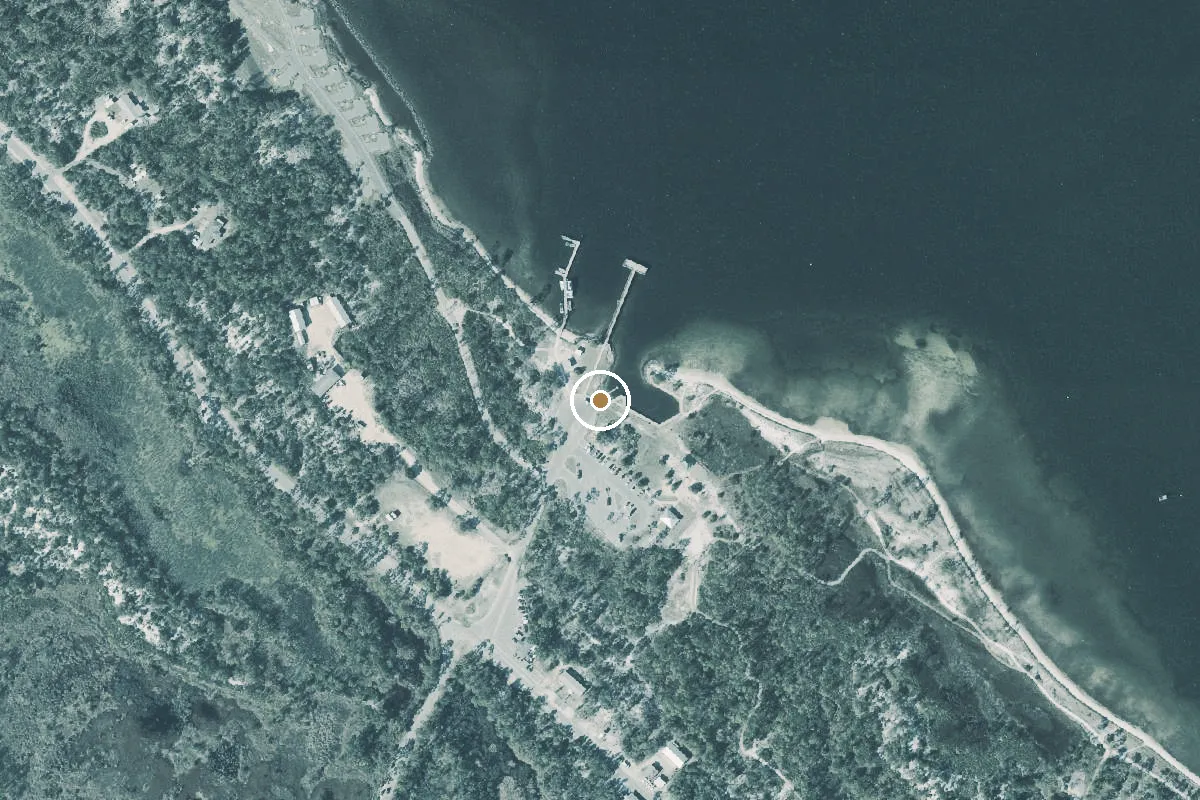 Aerial view of Saint Andrews State Park - Boat Ramp
