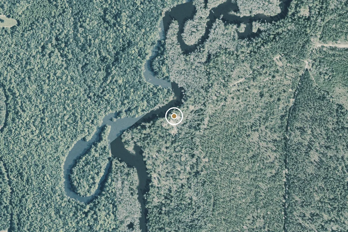 Aerial view of Sand Landing - Perdido River (Small Boats)