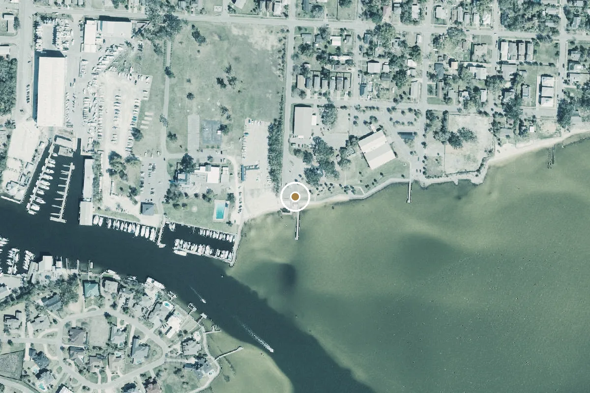 Aerial view of Sanders Beach Recreation Complex