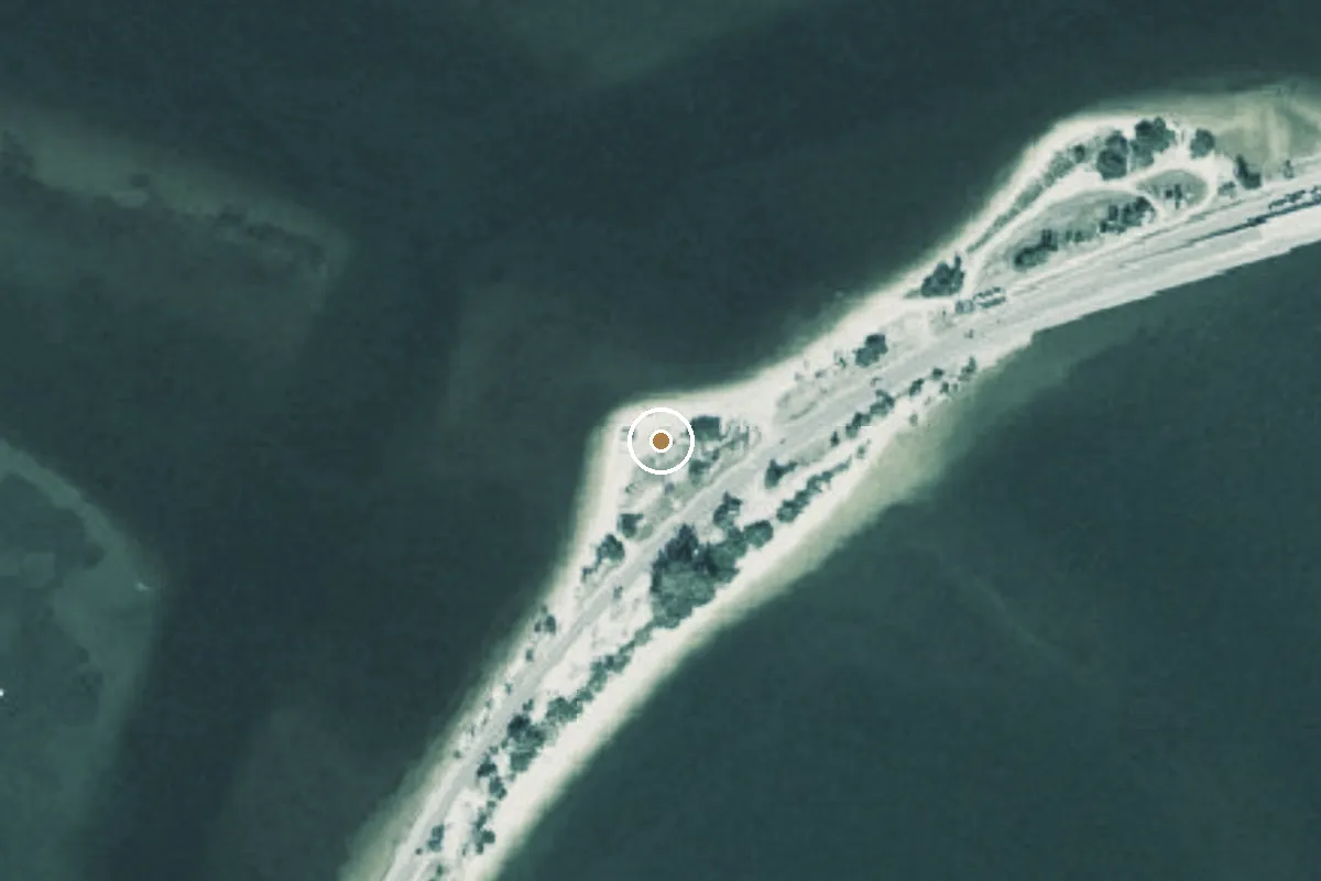 Aerial view of Sanibel Causeway Islands Park - Island A Paddlecraft Access