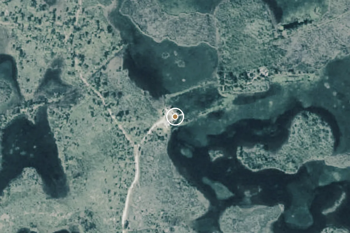 Aerial view of Savannas Preserve State Park - Canoe/Kayak Dock